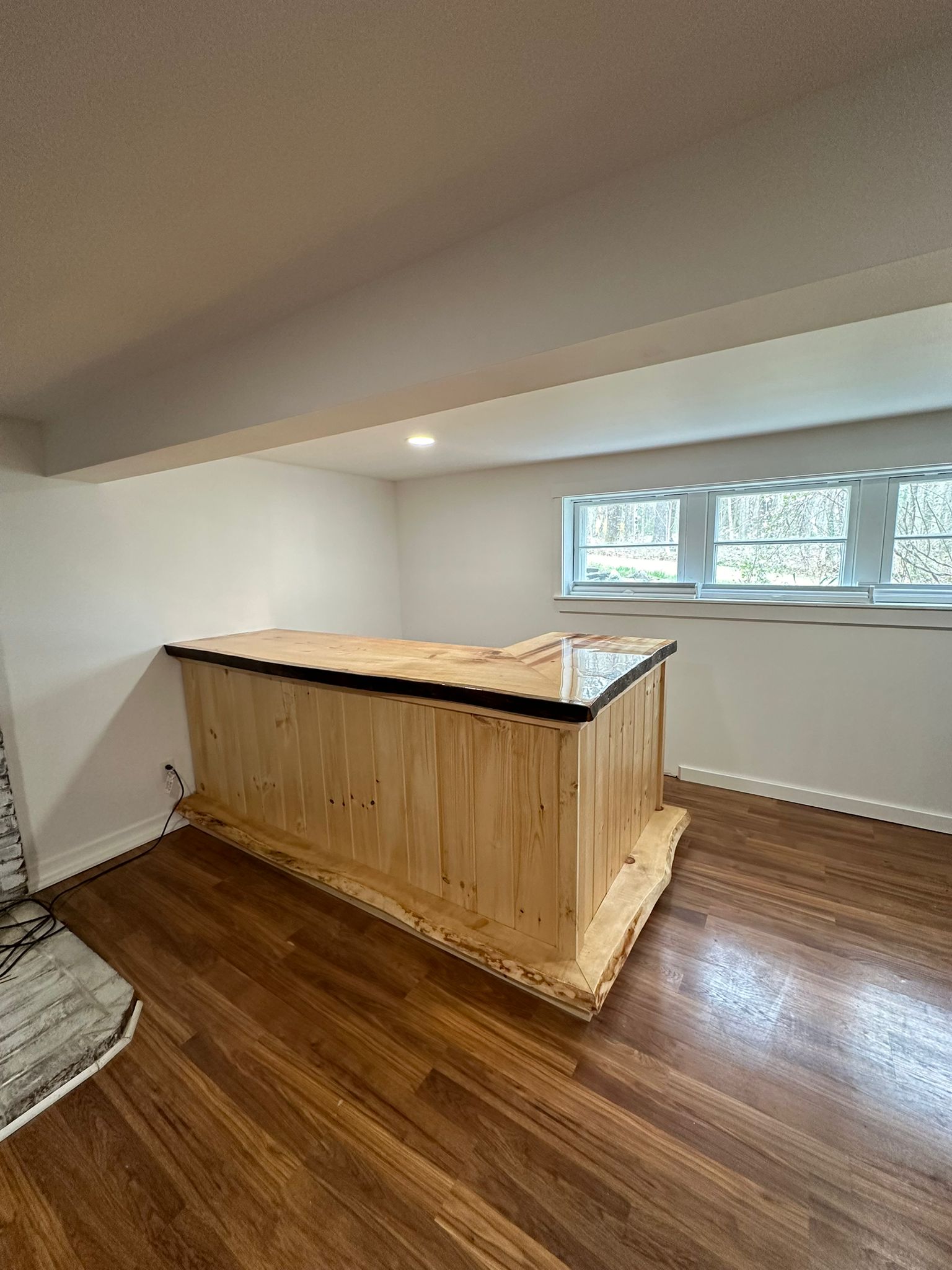 Custom basement bar